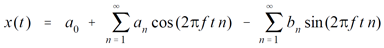 Fourier synthesis equation